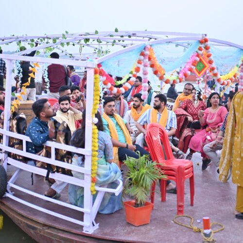 Surprise Event Boat Decoration in Varanasi