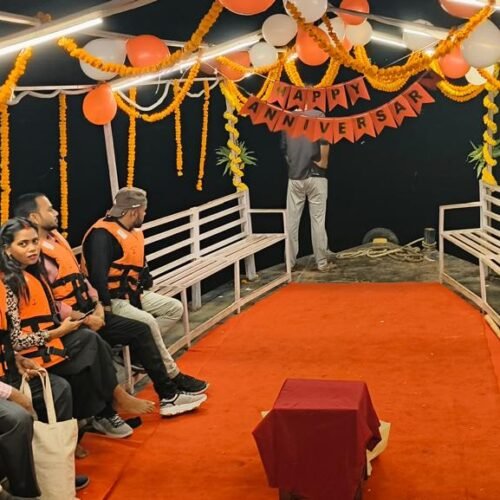 Decorated Boat for Surprise Event - Birthday|Anniversary in Varanasi